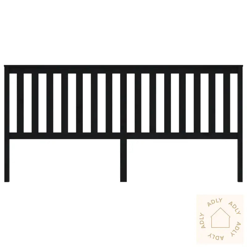 Sengegavl Svart 206X6X101 Cm Heltre Furu