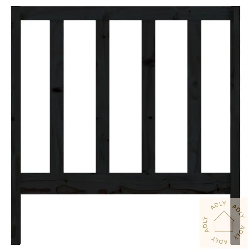 Sengegavl Svart 95X4X100 Cm Heltre Furu
