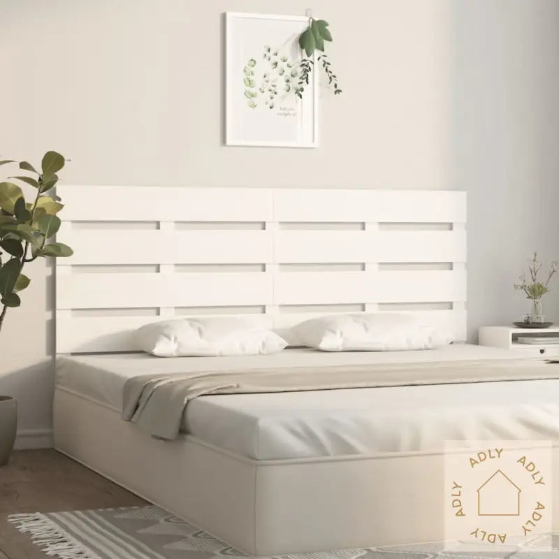 Sengegavl Hvit 140X3X80 Cm Heltre Furu