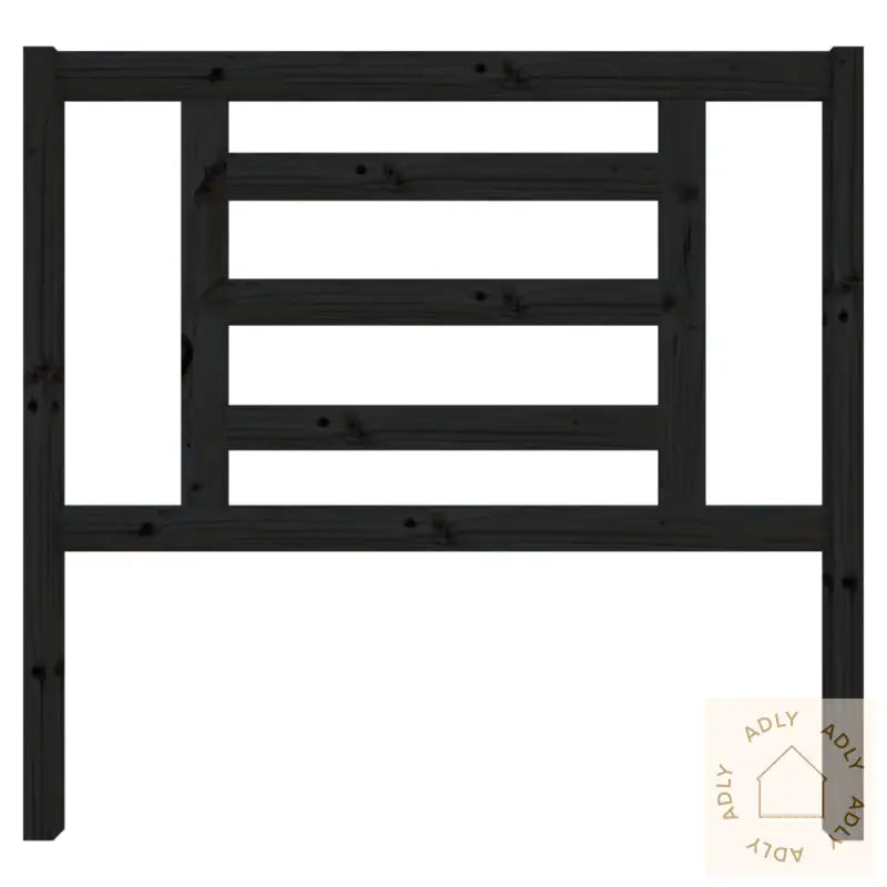 Sengegavl Svart 106X4X100 Cm Heltre Furu