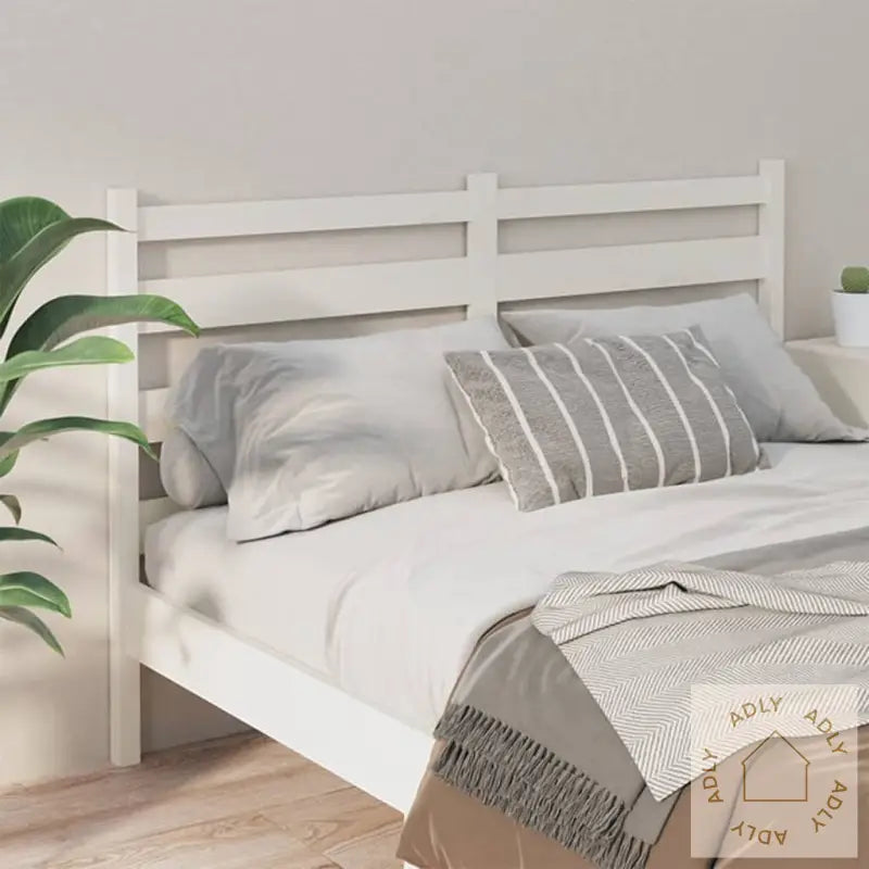 Sengegavl Hvit 126X4X100 Cm Heltre Furu
