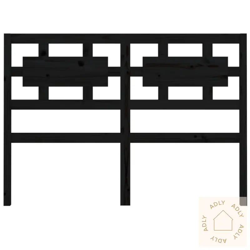 Sengegavl Svart 185,5X4X100 Cm Heltre Furu