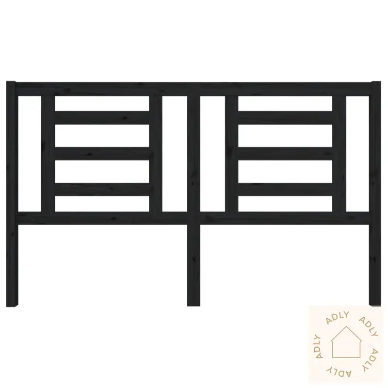 Sengegavl Svart 166X4X100 Cm Heltre Furu
