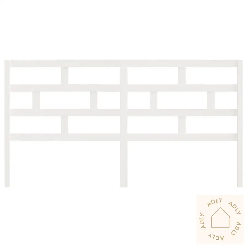 Sengegavl Hvit 206X4X100 Cm Heltre Furu