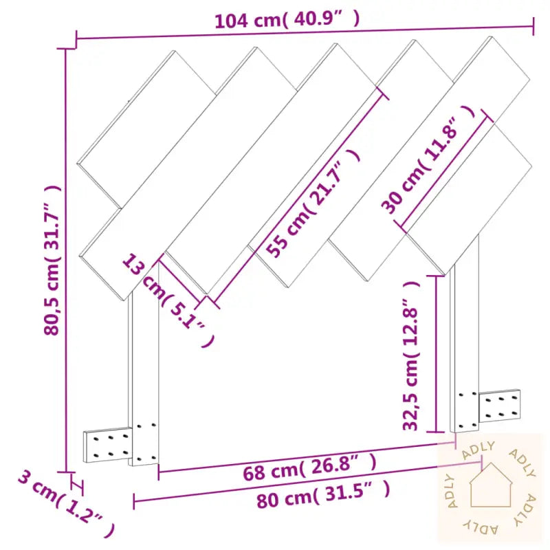 Hodegavl Voksbrun 100 Cm Heltre Furu