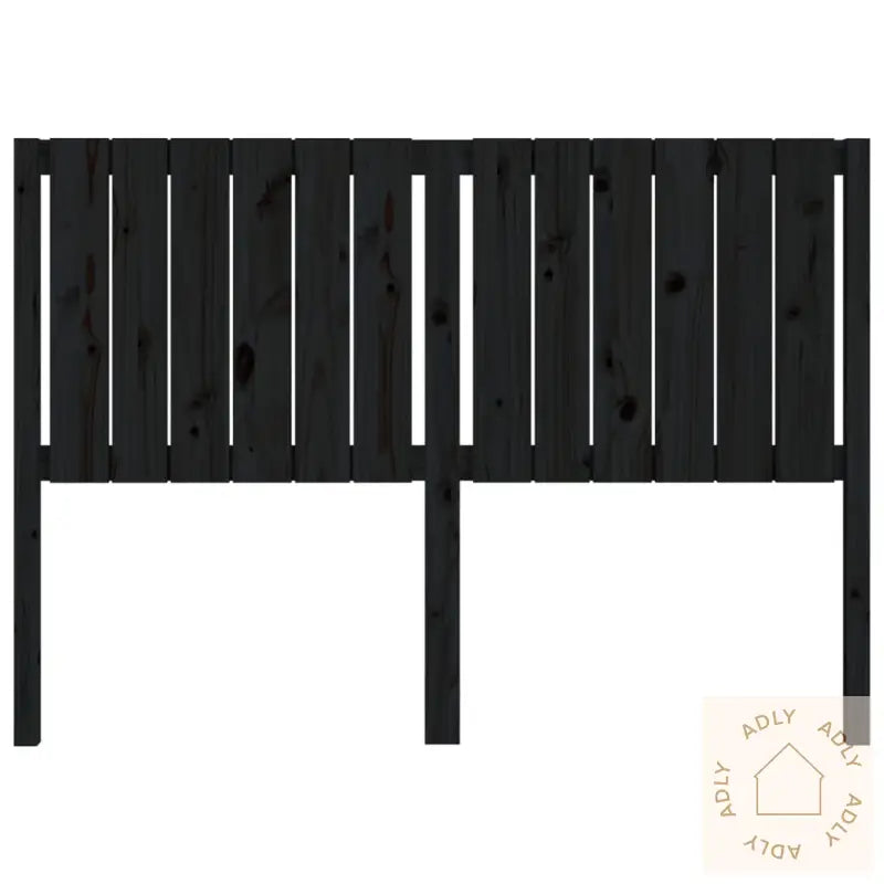 Sengegavl Svart 145,5X4X100 Cm Heltre Furu