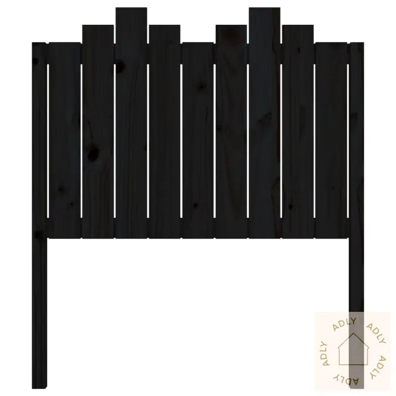 Sengegavl Svart 96X4X110 Cm Heltre Furu