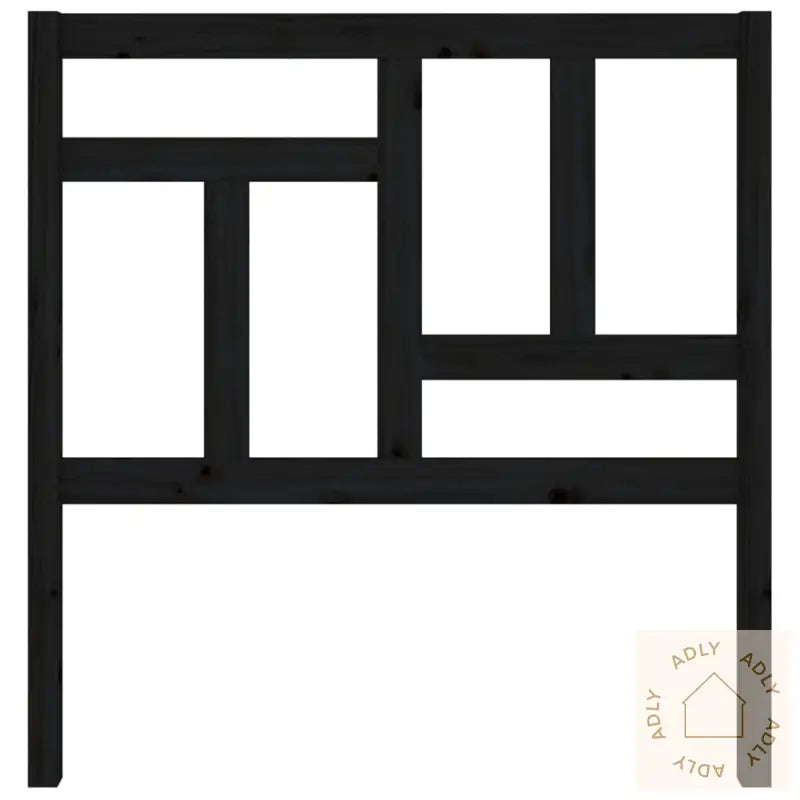 Sengegavl Svart 95,5X4X100 Cm Heltre Furu