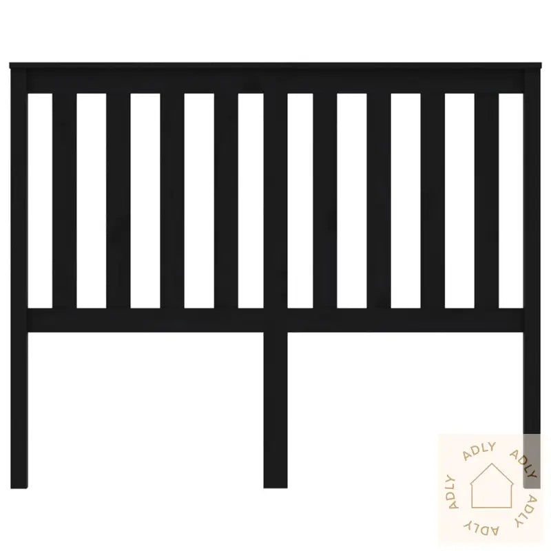 Sengegavl Svart 126X6X101 Cm Heltre Furu
