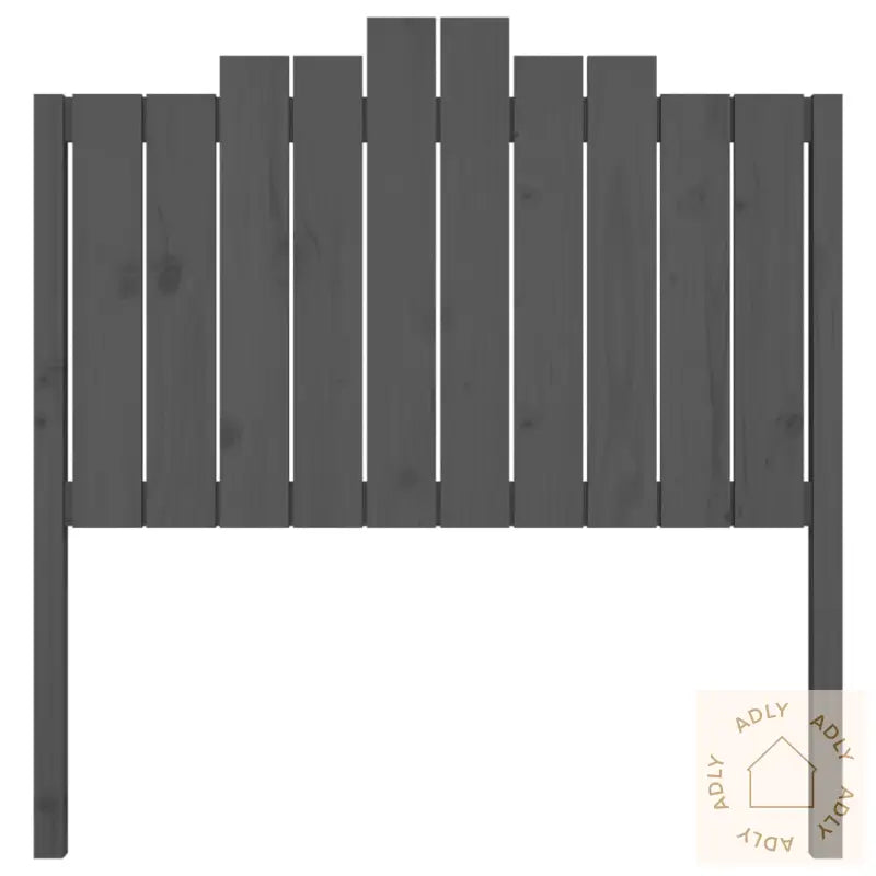 Sengegavl Grå 106X4X110 Cm Heltre Furu