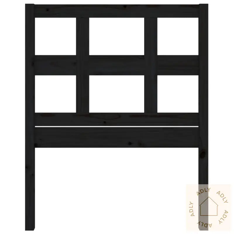 Sengegavl Svart 80,5X4X100 Cm Heltre Furu