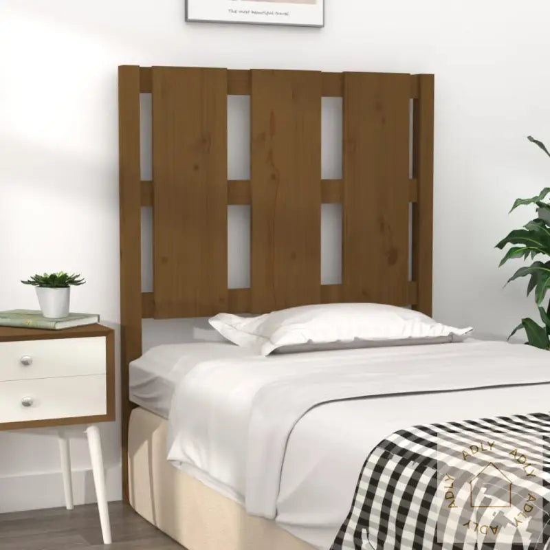 Sengegavl Honningbrun 80,5X4X100 Cm Heltre Furu