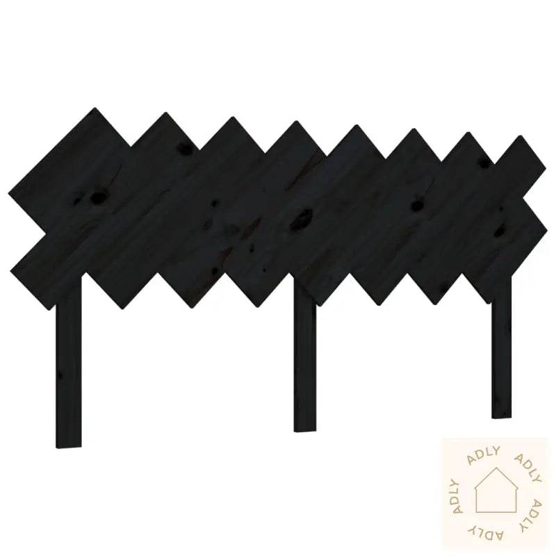 Sengegavl Svart 159,5X3X80,5 Cm Heltre Furu