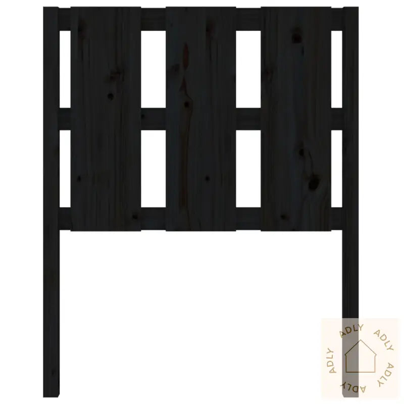 Sengegavl Svart 80,5X4X100 Cm Heltre Furu