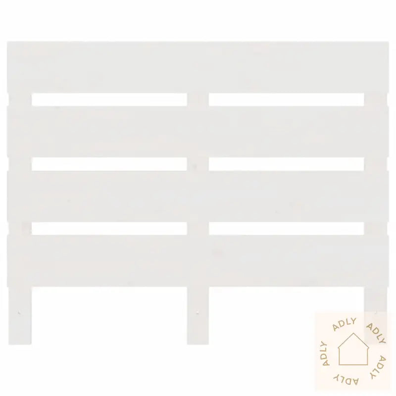 Sengegavl Hvit 100X3X80 Cm Heltre Furu