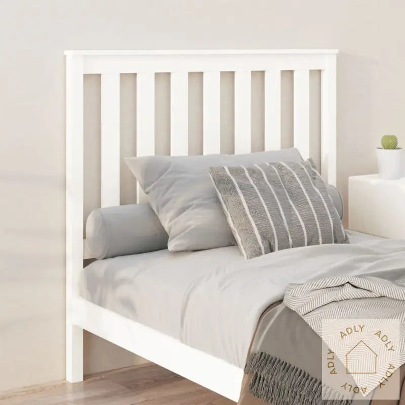 Sengegavl Hvit 106X6X101 Cm Heltre Furu