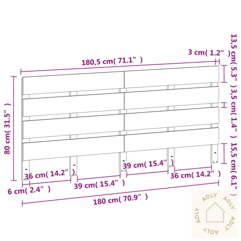 Hodegavl Voksbrun 135 Cm Heltre Furu