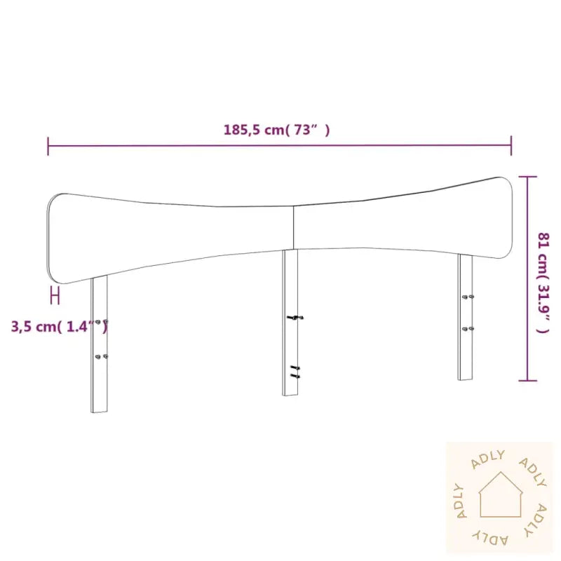 Hodegavl Voksbrun 180 Cm Heltre Furu