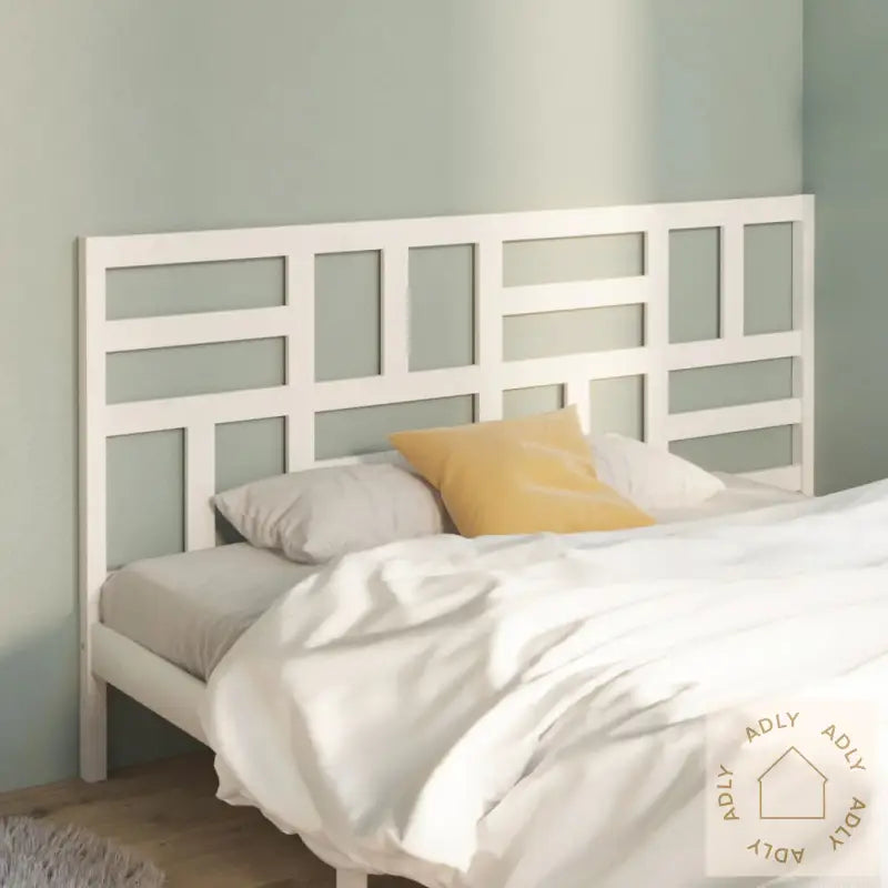 Sengegavl Hvit 206X4X104 Cm Heltre Furu