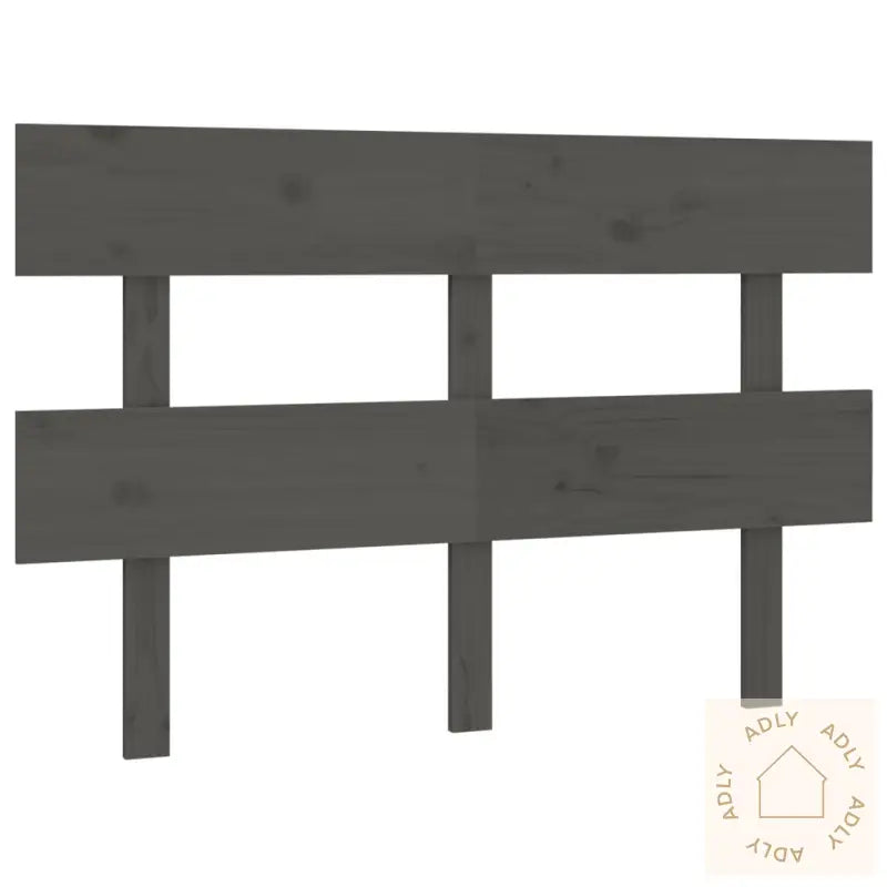 Sengegavl Grå 144X3X81 Cm Heltre Furu