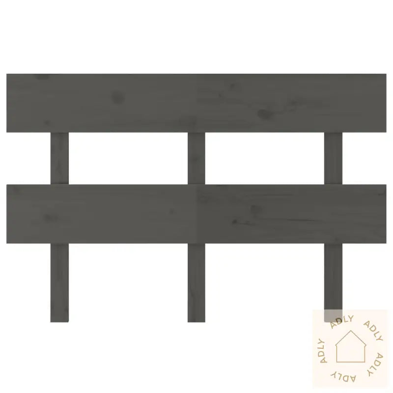 Sengegavl Grå 138X3X81 Cm Heltre Furu