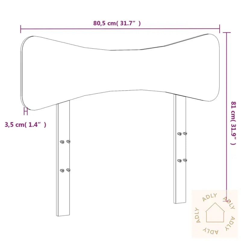 Hodegavl Voksbrun 75 Cm Heltre Furu