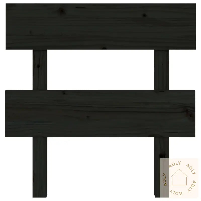 Sengegavl Svart 93,5X3X81 Cm Heltre Furu