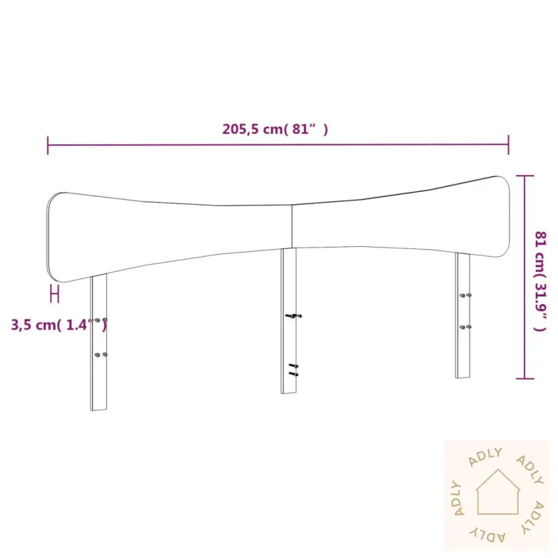 Hodegavl Voksbrun 200 Cm Heltre Furu