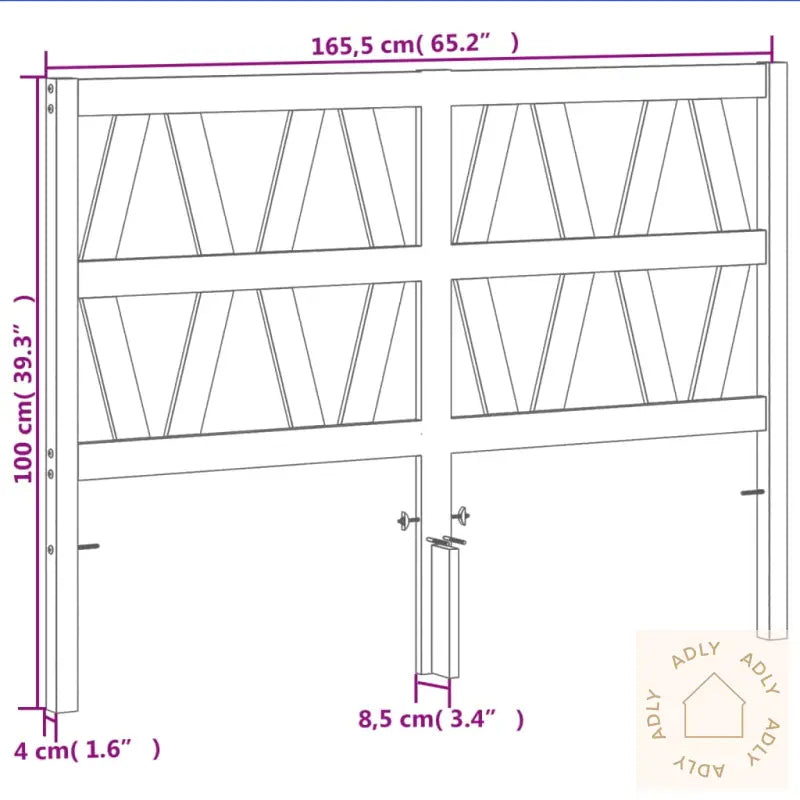 Hodegavl Voksbrun 160 Cm Heltre Furu