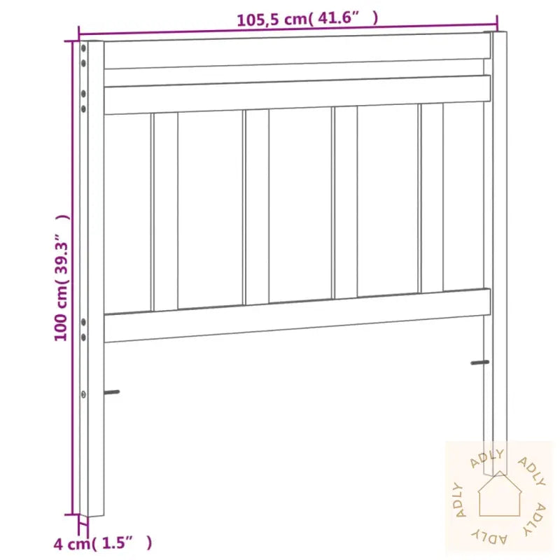 Hodegavl Voksbrun 100 Cm Heltre Furu
