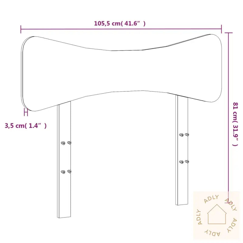 Hodegavl Voksbrun 100 Cm Heltre Furu