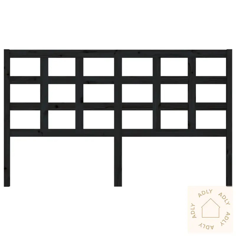 Sengegavl Svart 165,5X4X100 Cm Heltre Furu