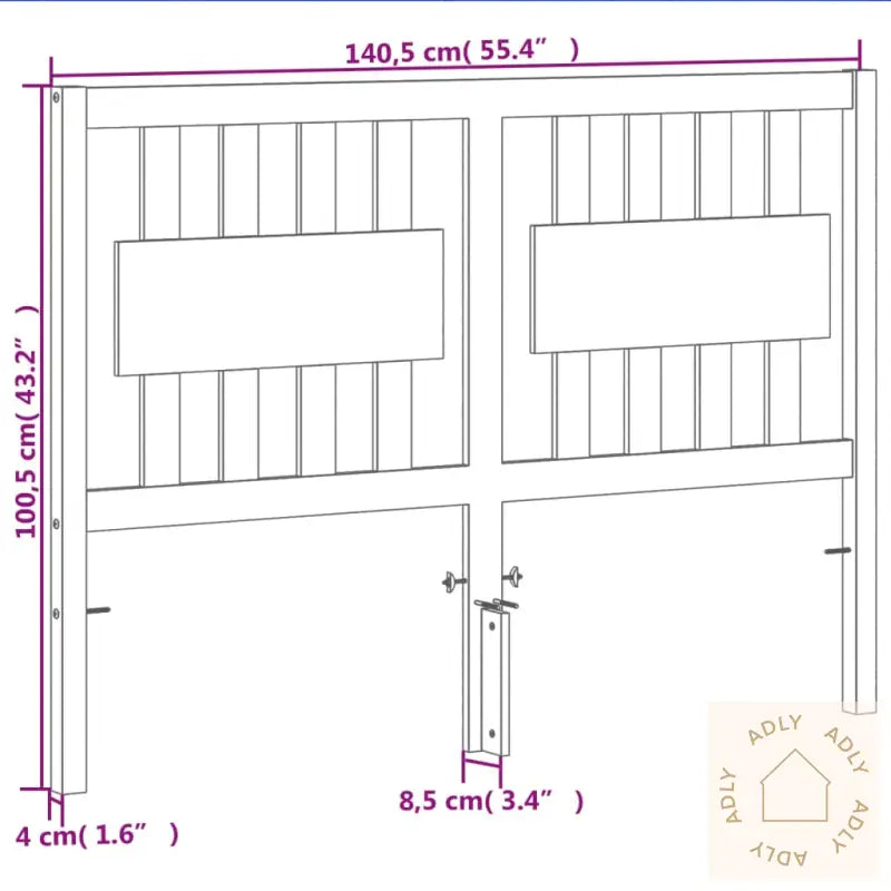 Hodegavl Voksbrun 135 Cm Heltre Furu
