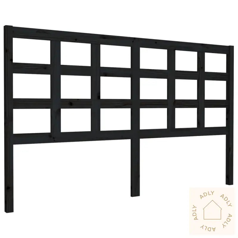 Sengegavl Svart 165,5X4X100 Cm Heltre Furu