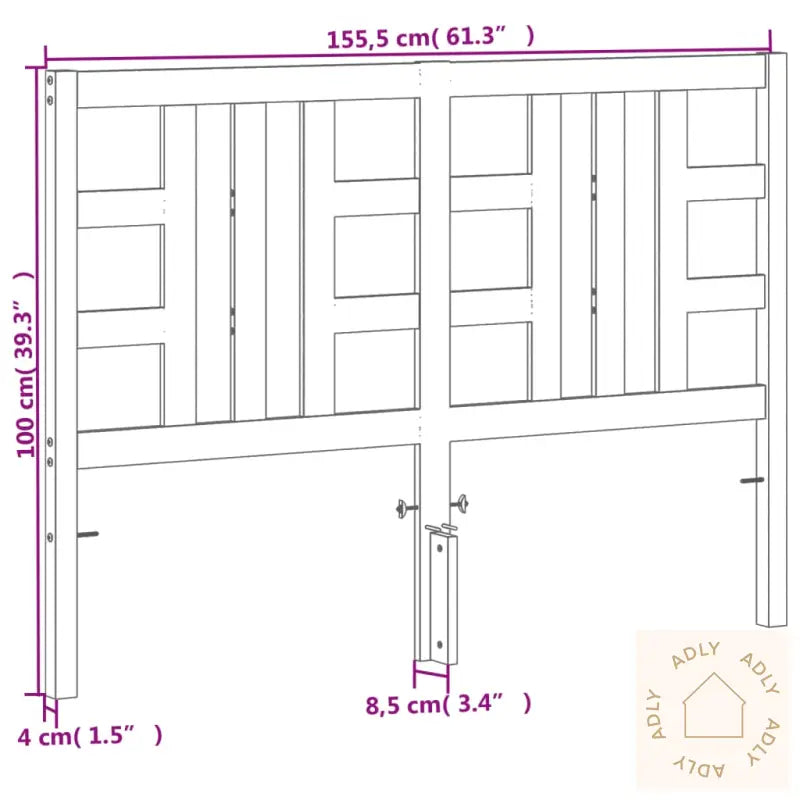 Hodegavl Voksbrun 150 Cm Heltre Furu