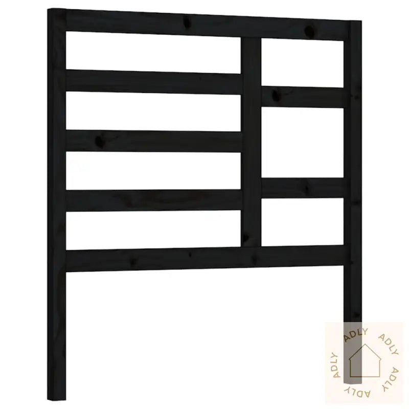 Sengegavl Svart 96X4X104 Cm Heltre Furu