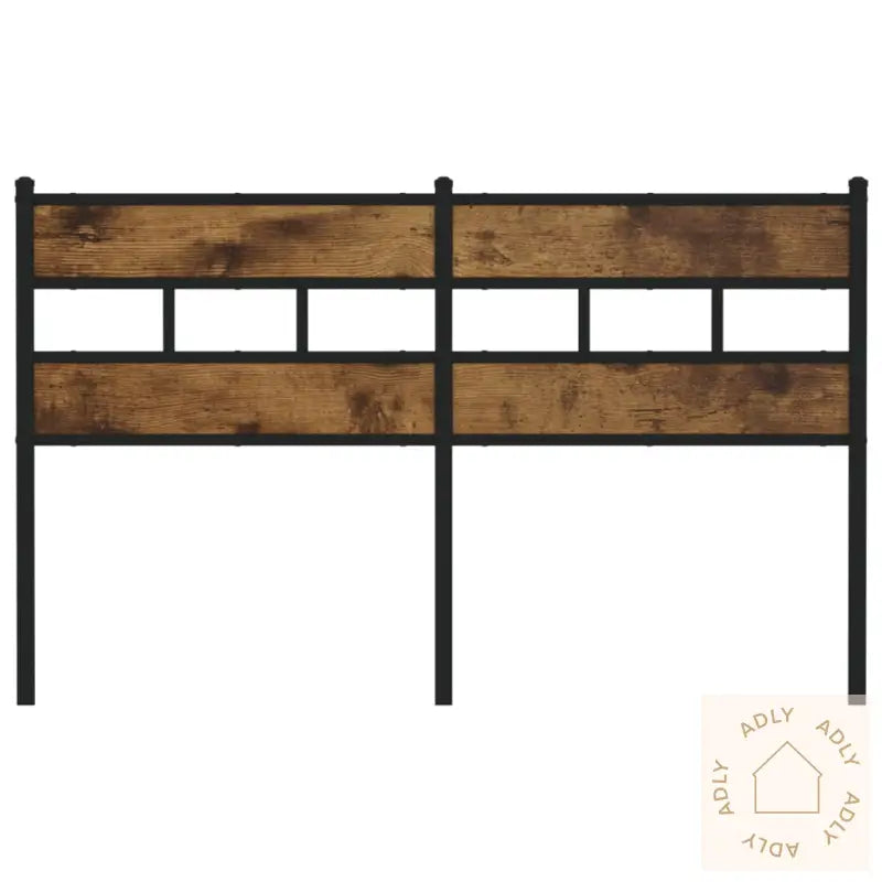 Hodegavl Røkt Eik 140 Cm Jern Og Konstruert Tre