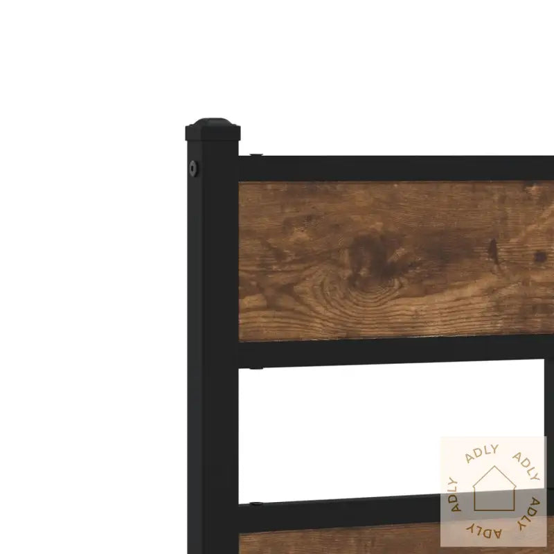 Hodegavl Røkt Eik 140 Cm Jern Og Konstruert Tre
