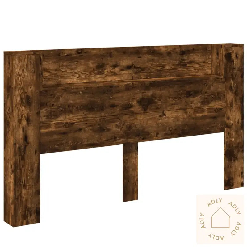 Hodegavl Skap Med Led Røkt Eik 180X16,5X103,5 Cm