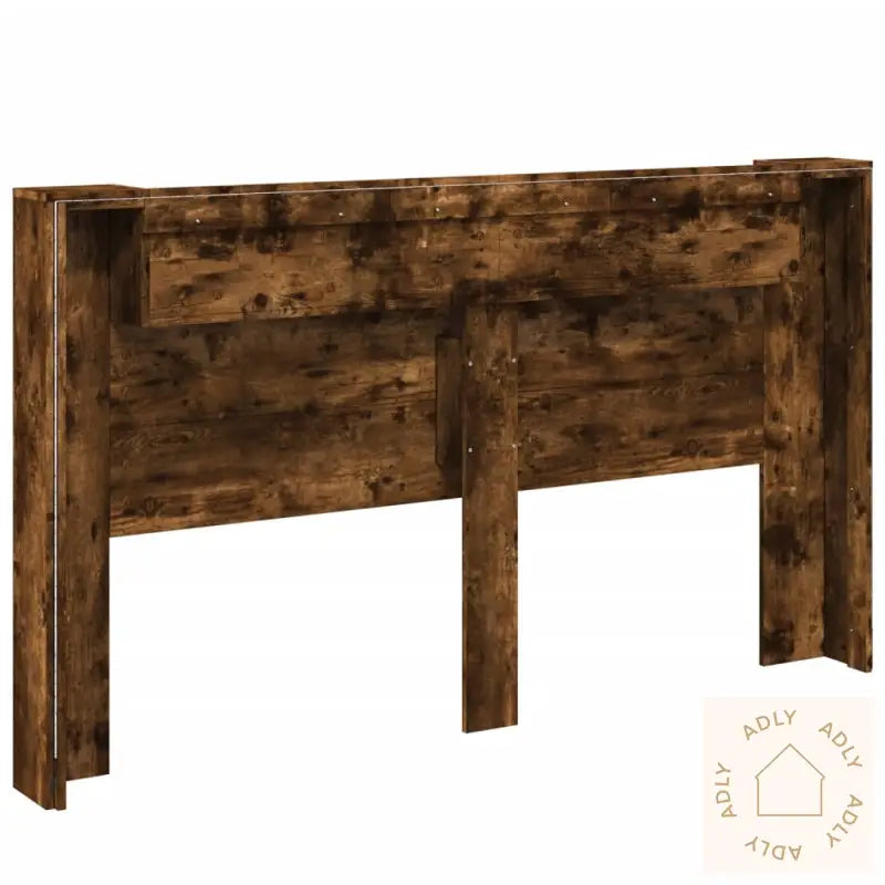 Hodegavl Skap Med Led Røkt Eik 180X16,5X103,5 Cm