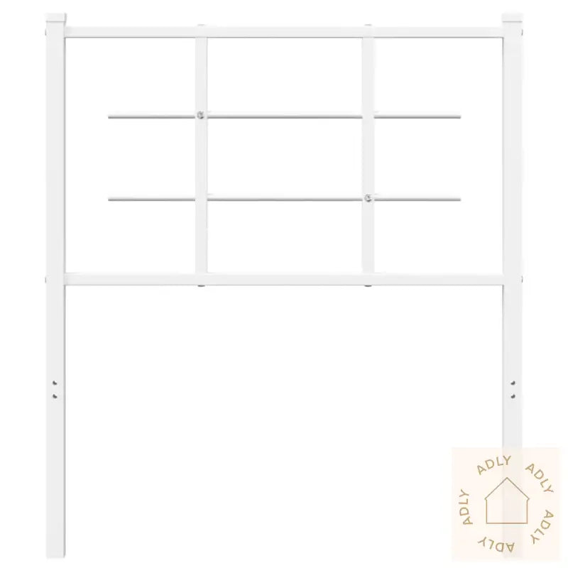 Sengegavl I Metall Hvit 75 Cm