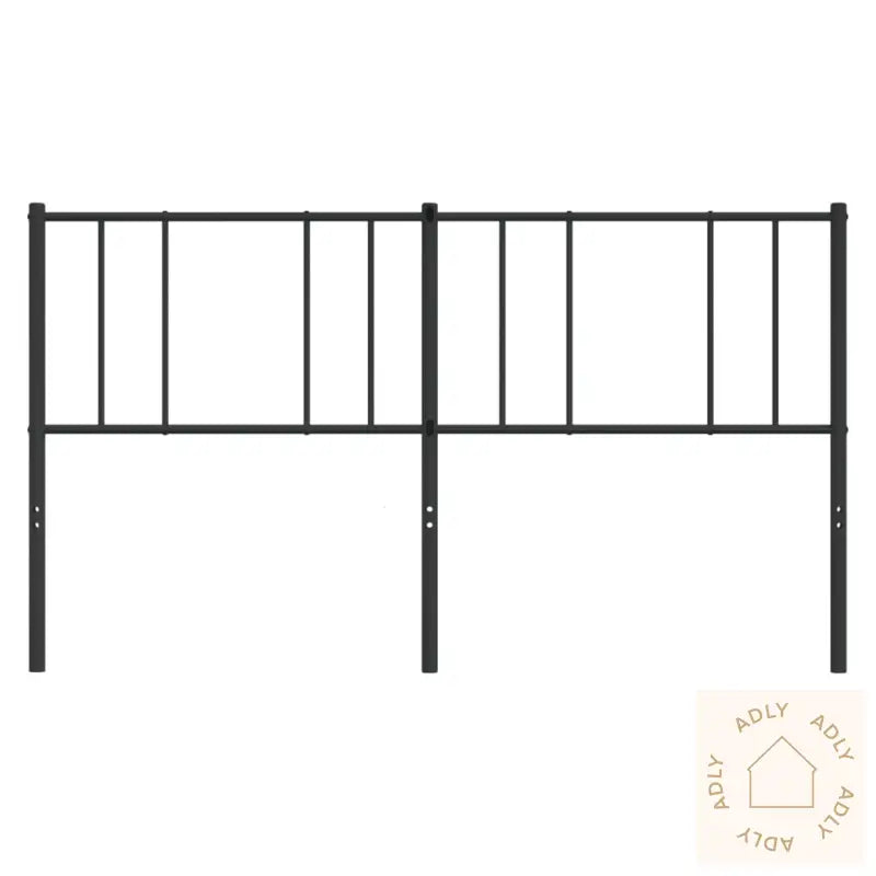 Sengegavl I Metall Svart 193 Cm