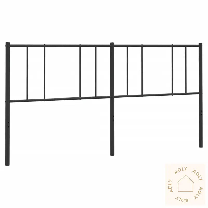 Sengegavl I Metall Svart 193 Cm