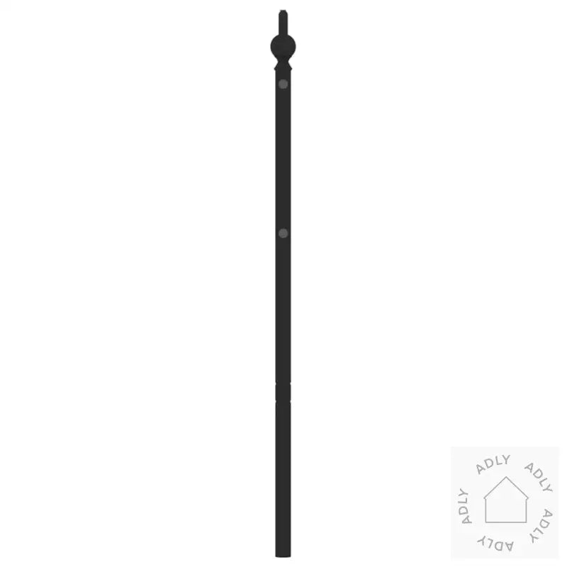 Sengegavl I Metall Svart 200 Cm