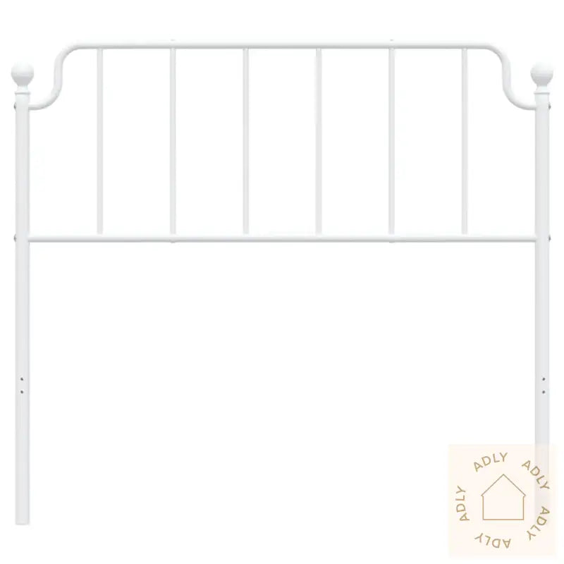 Sengegavl I Metall Hvit 107 Cm