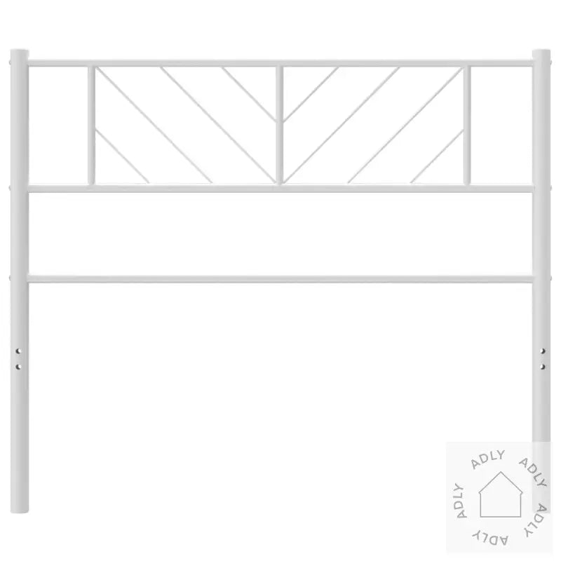Sengegavl I Metall Hvit 75 Cm