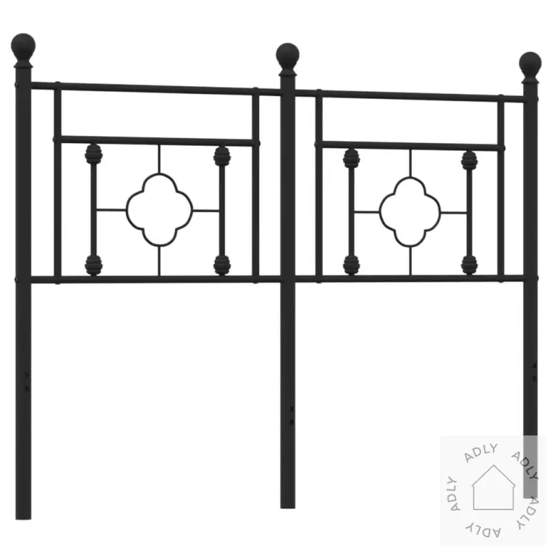 Sengegavl I Metall Svart 120 Cm