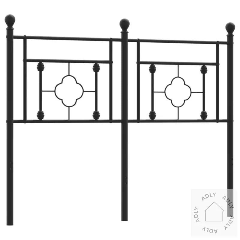 Sengegavl I Metall Svart 120 Cm