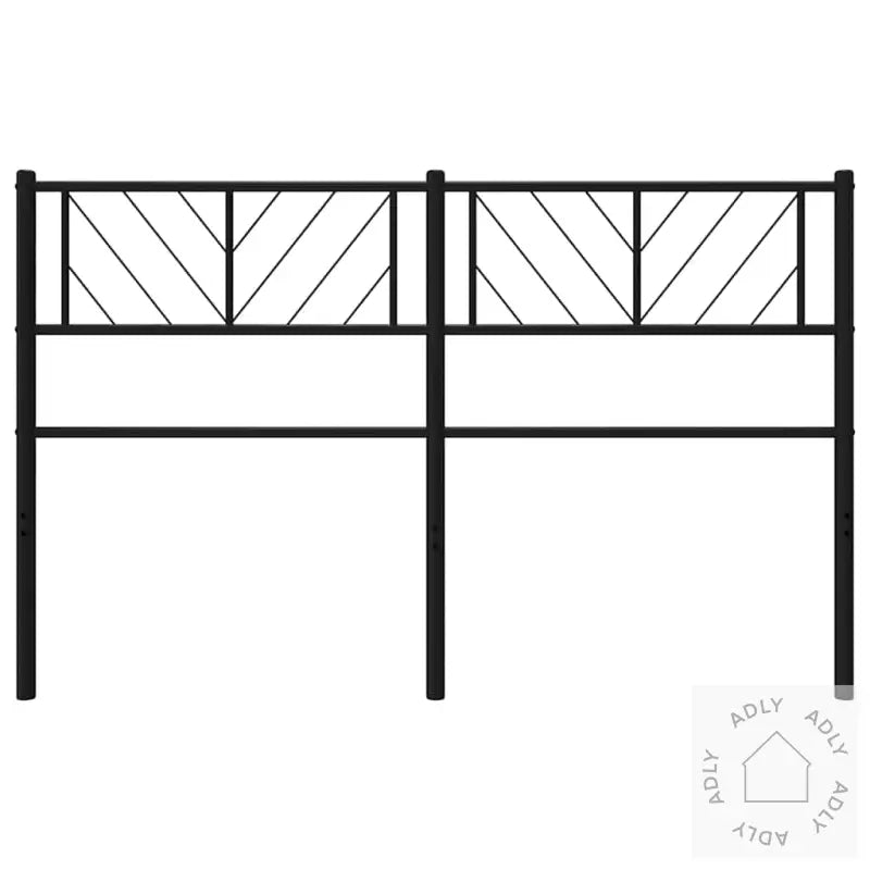 Sengegavl I Metall Svart 150 Cm