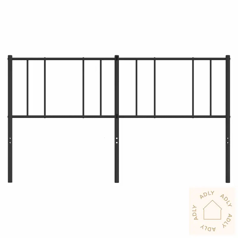 Sengegavl I Metall Svart 180 Cm